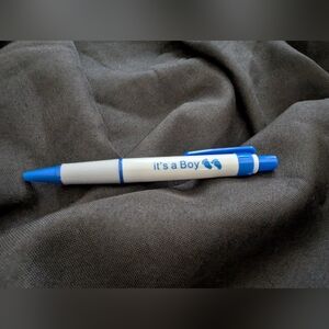 Blue and White 'It's a Boy' Pen